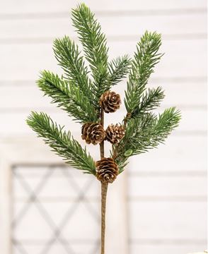 Picture of Icy Pine Spray with Pinecones, 15"