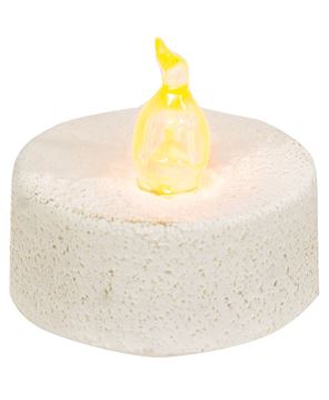Picture of White Textured Mini Timer Tealight