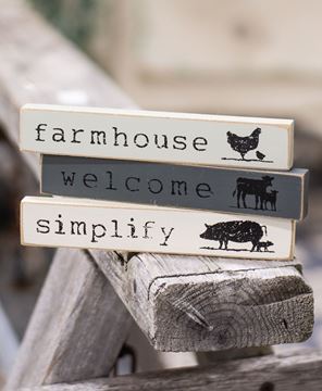 Picture of Farmhouse Animals Mini Sticks 3/Set