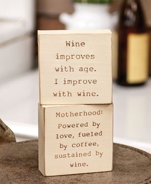 Picture of Motherhood Engraved Block, 2/Set