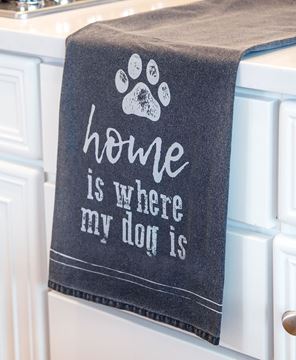 Picture of Home Is Where My Dog Is Dish Towel