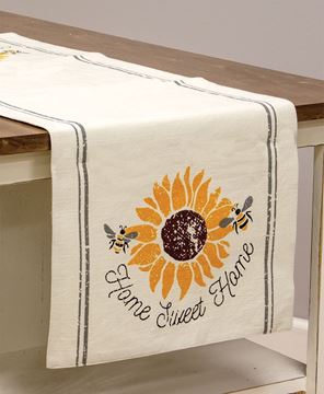 Picture of Home Sweet Home Bee & Sunflower Short Runner