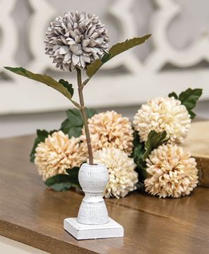 Picture of Short White Spindle Flower Holder