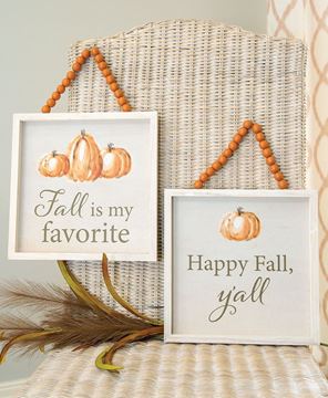 Picture of Happy Fall Y'all Beaded Sign, 2/Set