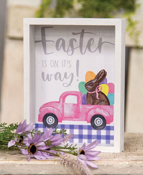 Picture of Easter is On It's Way Inset Box Sign
