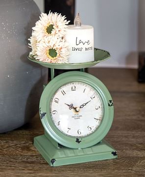 Picture of Vintage Green Old Town Scale Clock