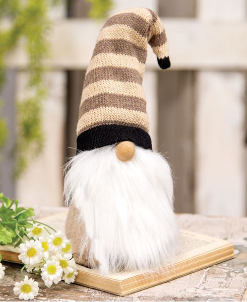 Picture of Cozy Gnome with Tan Striped Hat