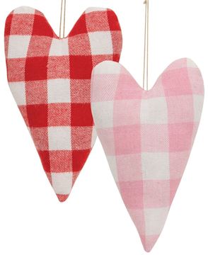 Picture of Buffalo Check Heart Pillow, 2/Set