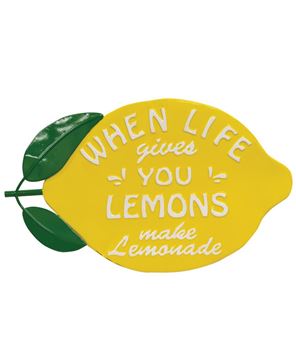 Picture of When Life Gives You Lemons Metal Lemon Sign