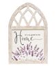 Picture of It's So Good To Be Home Lavender Wood Cathedral Sign