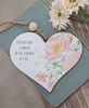 Picture of Friends Are Flowers In The Garden Wood Heart Ornament