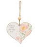 Picture of Friends Are Flowers In The Garden Wood Heart Ornament