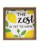 Picture of The Zest Is Yet To Come Framed Box Sign