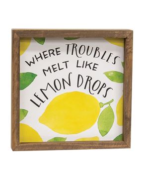 Picture of Where Troubles Melt Framed Box Sign