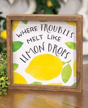 Picture of Where Troubles Melt Framed Box Sign