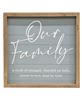 Picture of Our Family Slat-Look Framed Sign