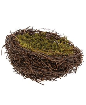 Col House Designs - Retail| Vine & Moss Bird Nest w/Cream Eggs, 5.5