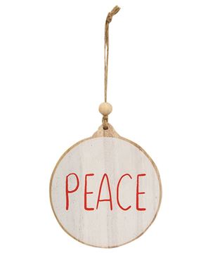 Picture of Peace Wooden Ornament