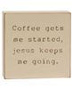 Picture of Coffee & Jesus Engraved Block, 2/Set