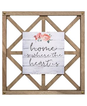 Picture of Where the Heart Is Lattice Sign