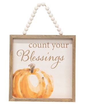 Picture of Count Your Blessings Beaded Sign