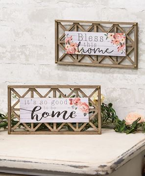 Picture of Bless this Home Lattice Sign