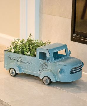 Picture of Fresh Flowers Distressed Metal Truck