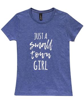 Picture of Small Town Girl Tee, Blue - Women's Fit