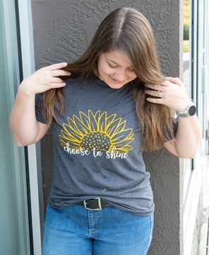 Picture of Choose To Shine Sunflower T-Shirt