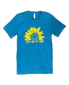 Picture of Soak Up The Sun T-Shirt, Heather Deep Teal XXL