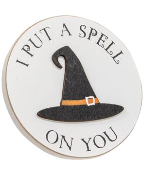 Picture of I Put A Spell on You Circle Easel Sign