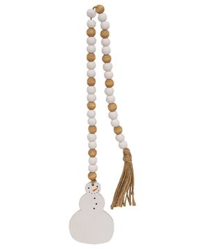 Picture of Smiling Snowman Beaded Garland