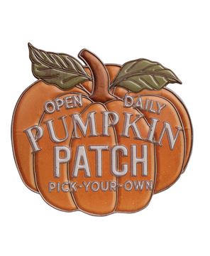 Picture of Pumpkin Patch Open Daily Metal Sign