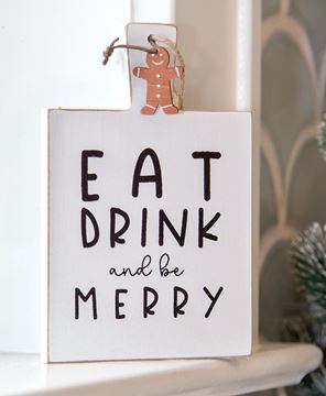 Picture of Eat Drink and be Merry Cutting Board Sign Ornament