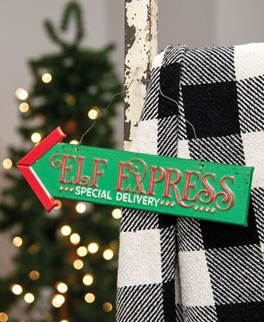 Picture of Elf Express Metal Hanging Sign