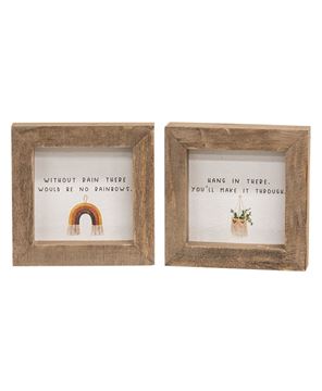 Picture of Without Rain Mini Frame, 2/Set