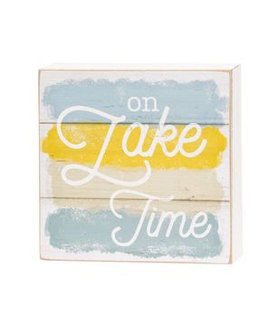 Picture of On Lake Time Box Sign