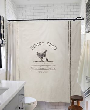 Picture of Sunny Feed Farmhouse Shower Curtain