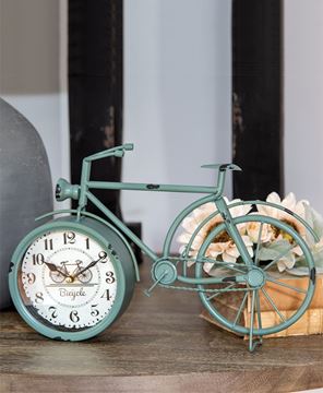 Picture of Farmhouse Blue Bicycle Clock