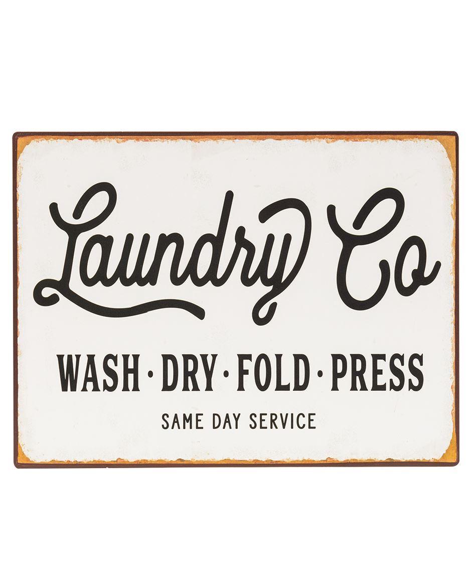 Col House Designs - Retail| Laundry Co. Distressed Metal Sign