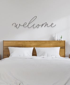 Picture of Welcome Wire Script Wall Word