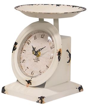 Picture of Farmhouse White Old Town Scale Clock