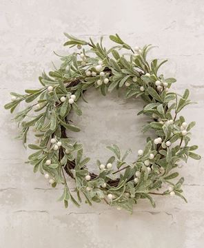 Picture of Glittered Mistletoe Wreath