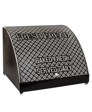 Picture of Embossed Bread Box Black