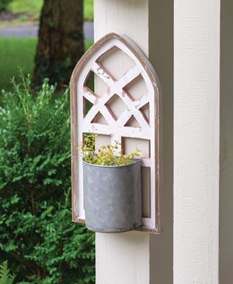 Picture of Architectural Arch Wall Planter, Pink