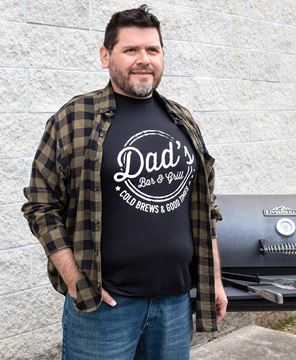 Picture of Dad's Bar & Grill T-Shirt, Black, XXL