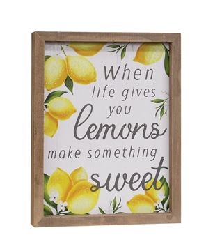 Picture of When Life Gives You Lemons Framed Sign