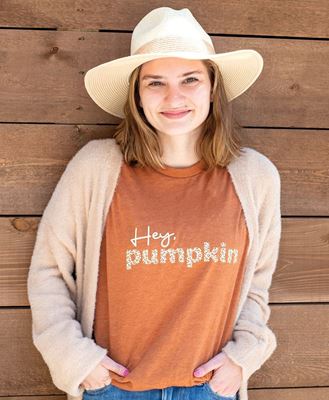 Picture of Hey Pumpkin T-Shirt, Heather Autumn