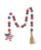 Picture of Red, White & Blue Flag Star Beaded Garland