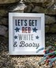 Picture of Red White & Boozy Framed Sign